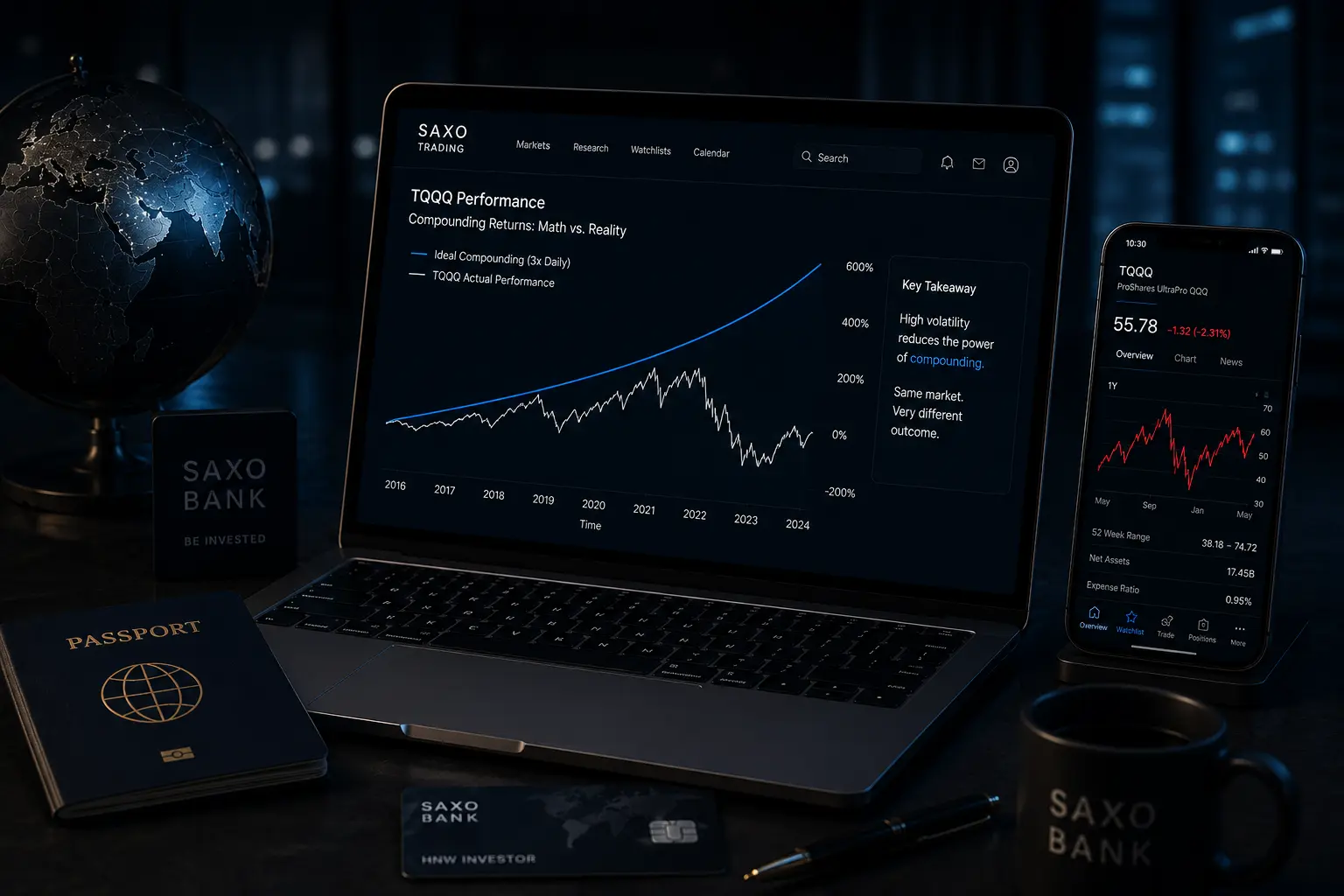 Compounding Returns with TQQQ: Math vs Reality (2026)