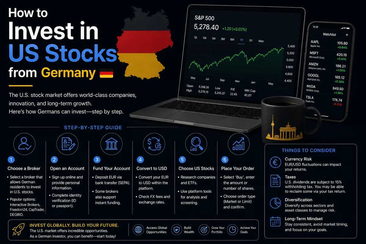 How to Invest in US Stocks from Germany: The Complete 2026 Guide