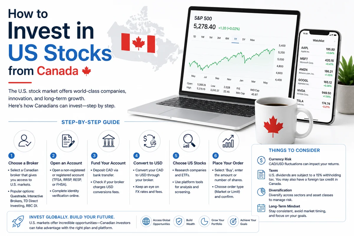 How to Invest in US Stocks from Canada (2026 Guide)