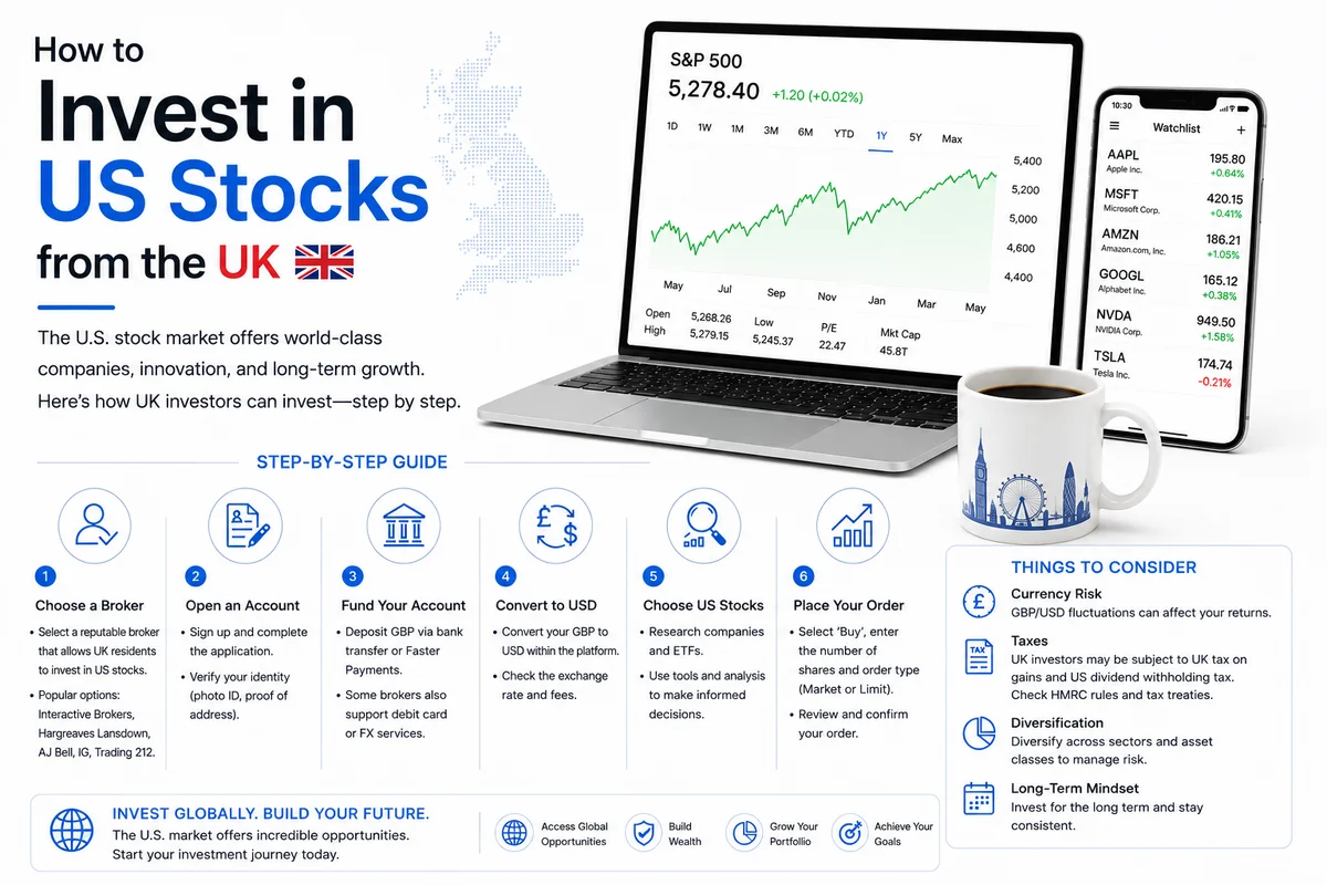 How to Invest in US Stocks from the UK (2026 Guide)