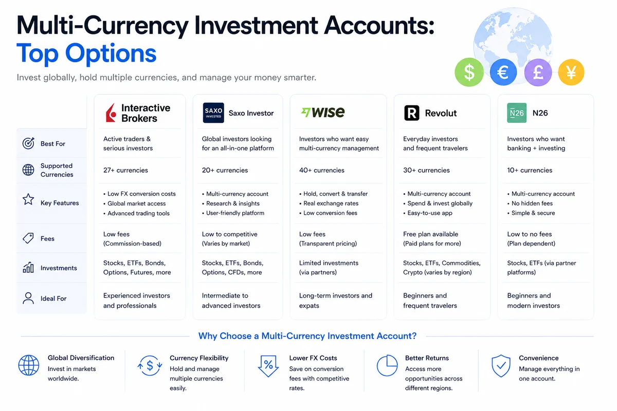 Multi-Currency Investment Accounts: Top Options for International Investors (2026)