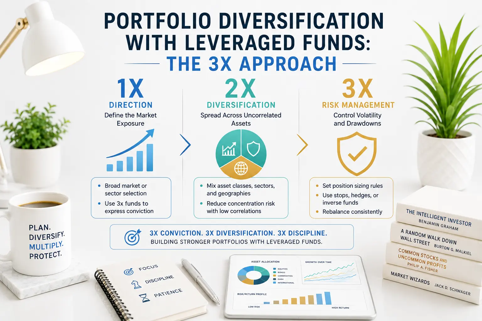 Portfolio Diversification with Leveraged Funds: The 3x Approach