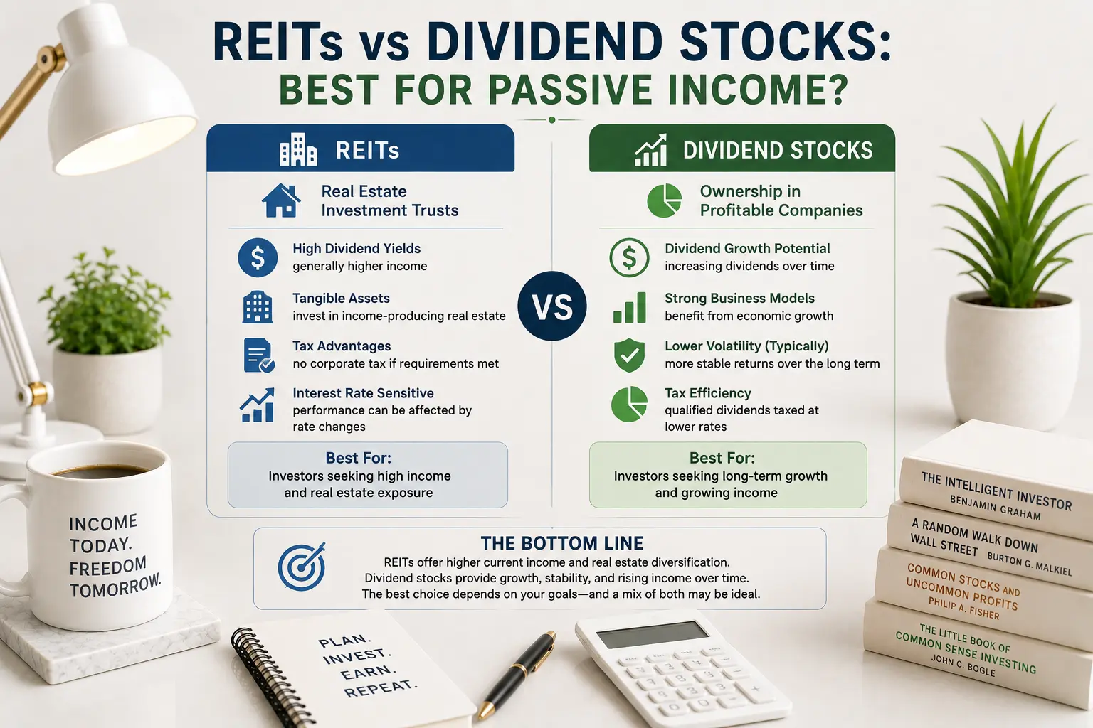 REITs vs Dividend Stocks: Best for Passive Income?