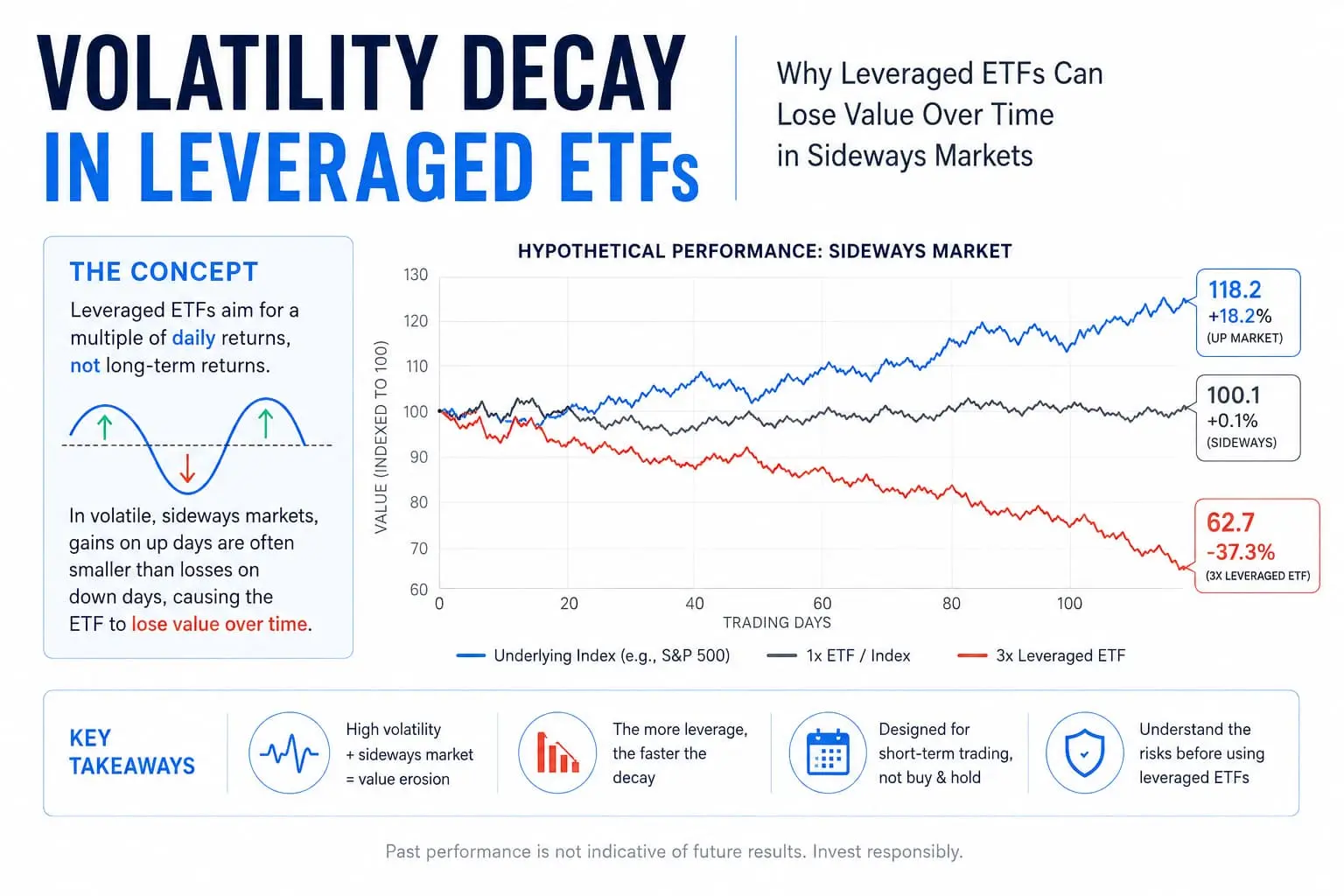 Volatility Decay in Leveraged ETFs