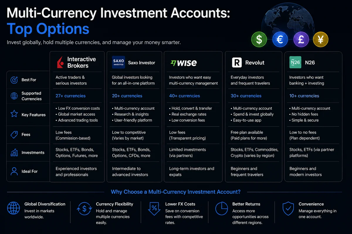 Multi-Currency Investment Accounts: Top Options for International Investors (2026)