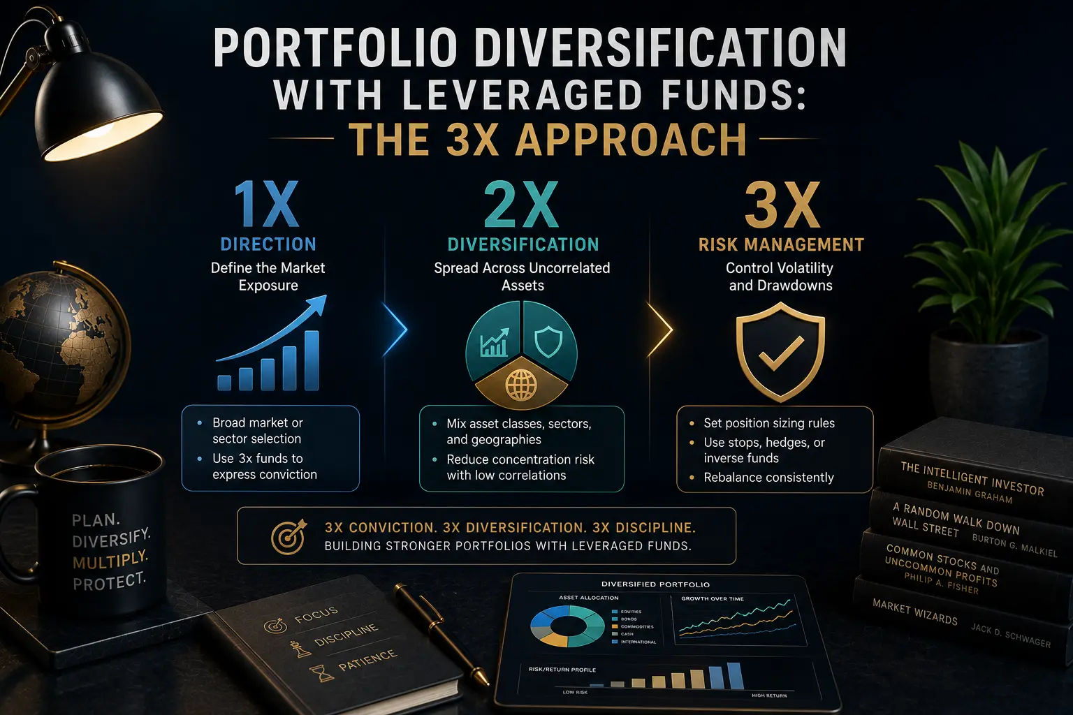 Portfolio Diversification with Leveraged Funds: The 3x Approach