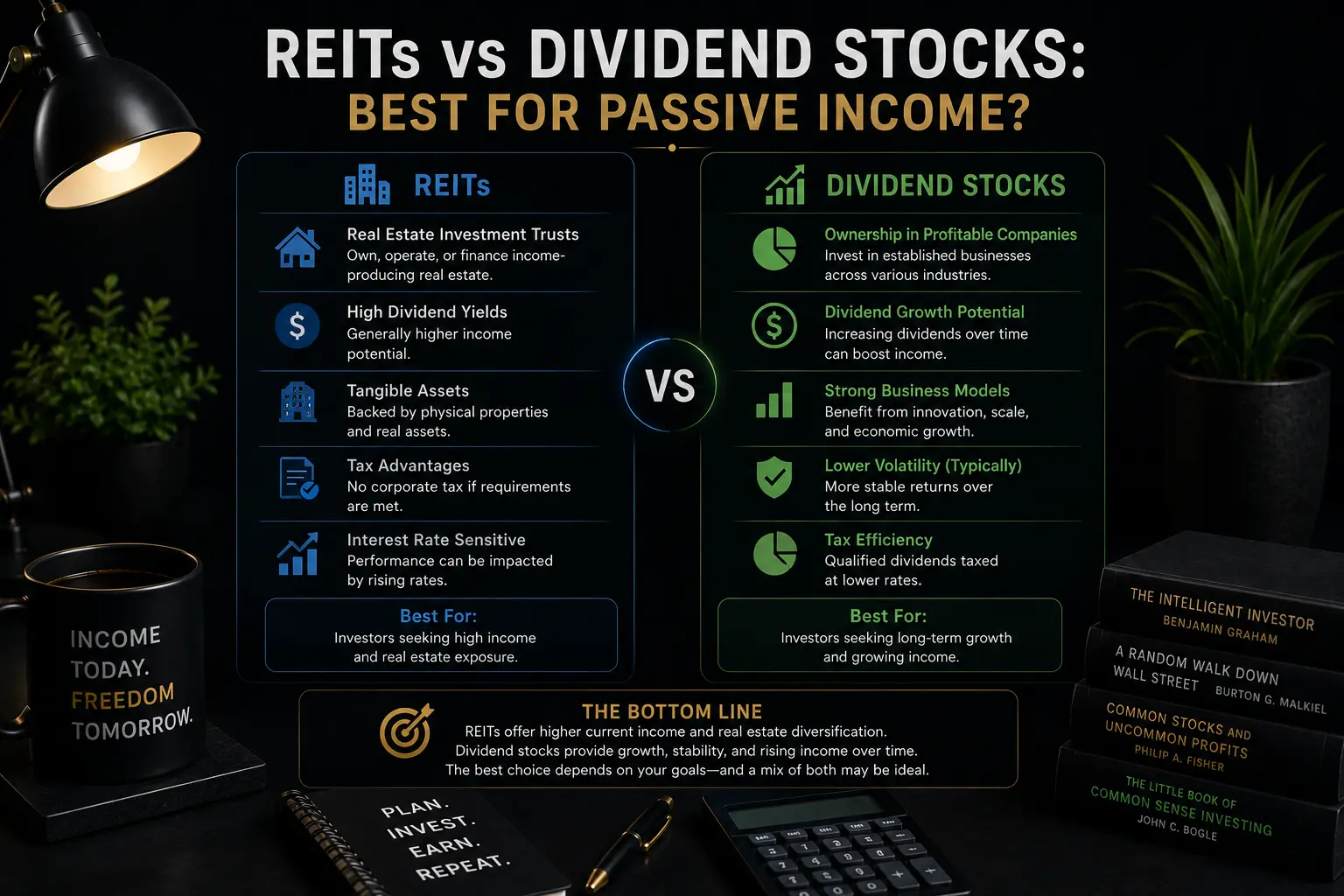 REITs vs Dividend Stocks: Best for Passive Income?