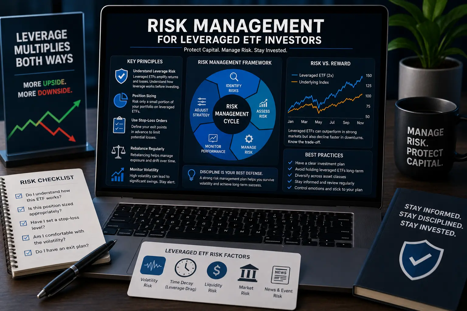 Risk Management for Leveraged ETF Investors