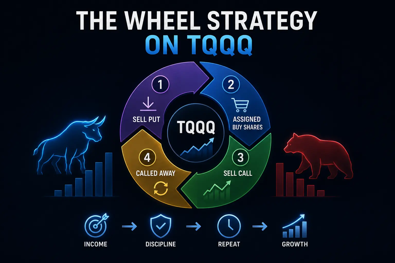 The Wheel Strategy on TQQQ: Step-by-Step (And Why You Should Think Twice)